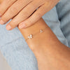  Diamond Pave Butterfly Initial Bracelet 14K - Adina Eden's Jewels