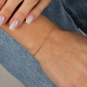  Cuban Bracelet 14K - Adina Eden's Jewels