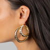  Chunky Swirl Hoop Earring - Adina Eden's Jewels