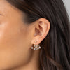  Solitaire Ear Jacket Stud Earring - Adina Eden's Jewels