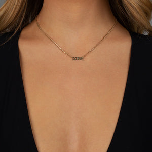  Mini Nameplate Choker - Adina Eden's Jewels