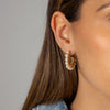  Gold Filled Multi Pearl Hoop Earring - Adina Eden's Jewels