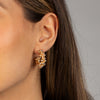  Scattered Solid Beads Hoop Earring - Adina Eden's Jewels
