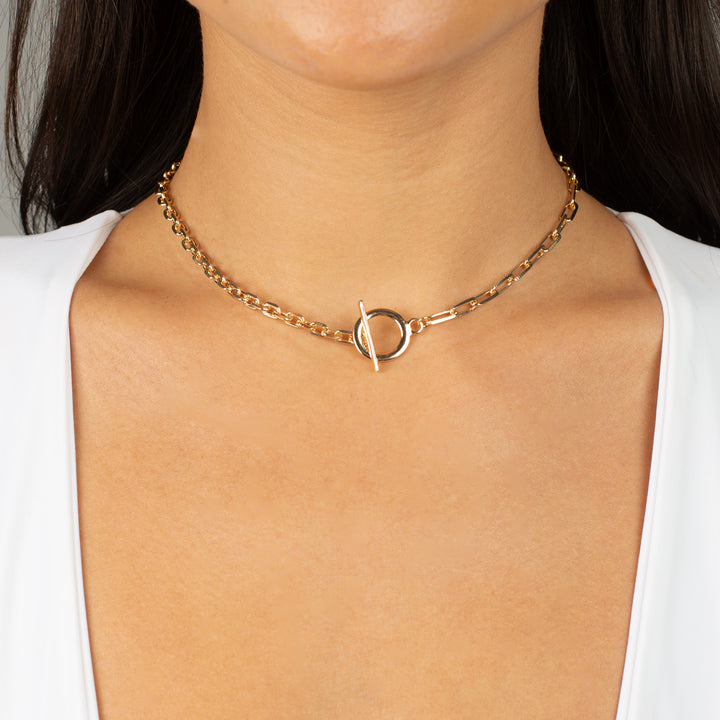  Multi Chain Toggle Necklace - Adina Eden's Jewels