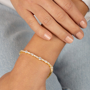  Accented Three Prong Tennis Bracelet - Adina Eden's Jewels