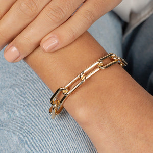  Jumbo Paperclip Link Bracelet - Adina Eden's Jewels