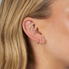  Pavé Chain Drop Huggie Earring 14K - Adina Eden's Jewels