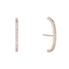 Gold / Single Hook Stud Earring - Adina Eden's Jewels
