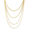 Gold Four In One Snake Chain Necklace - Adina Eden's Jewels