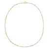  Tricolor Mariner Chain Necklace 14K - Adina Eden's Jewels