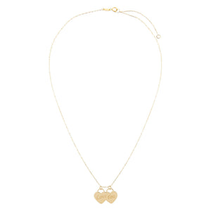  Love You Charm Necklace 14K - Adina Eden's Jewels