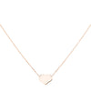 14K Rose Gold Mini Heart Necklace 14K - Adina Eden's Jewels