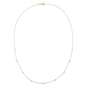  Floating Diamond By The Yard Necklace 18K - Adina Eden's Jewels