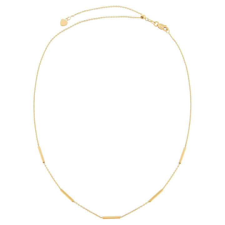  Thin Bars Necklace 14K - Adina Eden's Jewels