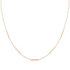 14K Rose Gold Thin Bars Necklace 14K - Adina Eden's Jewels