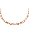 14K Rose Gold / 16" / 8 MM Thick Oval Link Chain Necklace 14K - Adina Eden's Jewels