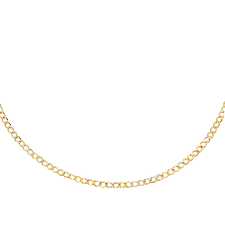 14K Gold / 16" Cuban Chain Necklace 14K - Adina Eden's Jewels