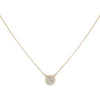 14K Gold Diamond Circle Necklace 14K - Adina Eden's Jewels
