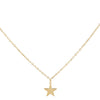 14K Gold Dainty Solid Star Necklace 14K - Adina Eden's Jewels