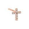 Diamond Mini Cross Stud Earring 14K - Adina Eden's Jewels
