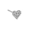  Diamond Mini Heart Stud Earring 14K - Adina Eden's Jewels