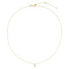  Diamond Bezel Dangle Necklace 14K - Adina Eden's Jewels