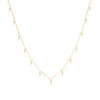14K Gold Diamond Dangling Spike Necklace 14K - Adina Eden's Jewels