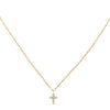 14K Gold Diamond Cross Necklace 14K - Adina Eden's Jewels