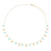  Butterfly X Turquoise Beads Necklace 14K - Adina Eden's Jewels