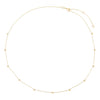14K Gold Dainty CZ Star X Bezel Necklace 14K - Adina Eden's Jewels