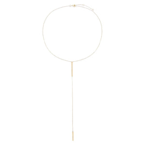  Solid Bars Lariat 14K - Adina Eden's Jewels