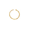 14K Gold / Single Twisted Cartilage Threader Hoop 14K - Adina Eden's Jewels