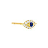 14K Gold Diamond Evil Eye Stud Earring 14K - Adina Eden's Jewels