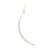14K Gold Diamond Thin Crescent Charm 14K - Adina Eden's Jewels