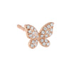  Diamond Mini Butterfly Stud Earring 14K - Adina Eden's Jewels