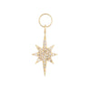 14K Gold Diamond Starburst Charm 14K - Adina Eden's Jewels