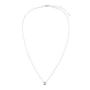  Diamond Baguette Necklace 14K - Adina Eden's Jewels