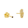  CZ Hamsa Threaded Stud Earring 14K - Adina Eden's Jewels