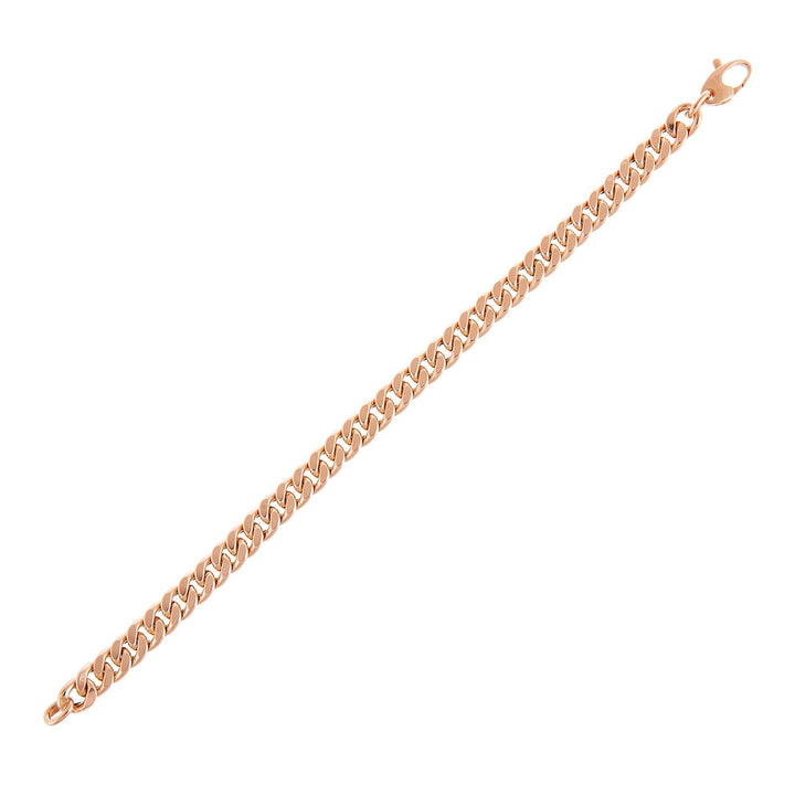 14K Rose Gold Miami Cuban Link Bracelet 14K - Adina Eden's Jewels