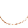 14K Rose Gold / 16" Paperclip Chain Necklace 14K - Adina Eden's Jewels