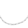 14K White Gold / 16" Paperclip Chain Necklace 14K - Adina Eden's Jewels