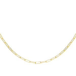 14K Gold Open Link Necklace 14K - Adina Eden's Jewels