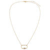  Diamond Dainty Toggle Necklace 14K - Adina Eden's Jewels