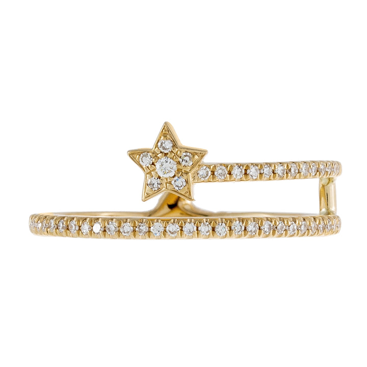  Diamond Star Wrap Ring 14K - Adina Eden's Jewels