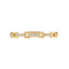  Diamond Thin Chain Link Ring 14K - Adina Eden's Jewels