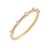 14K Gold / 6.5 Diamond Thin Ring 14K - Adina Eden's Jewels