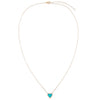  Mini Turquoise Heart Necklace 14K - Adina Eden's Jewels