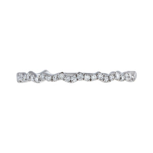  Diamond Waved Eternity Band 10K - Adina Eden's Jewels
