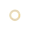14K Gold Diamond Circle Charm 14K - Adina Eden's Jewels