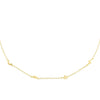Gold Solid Multi Charms Choker - Adina Eden's Jewels